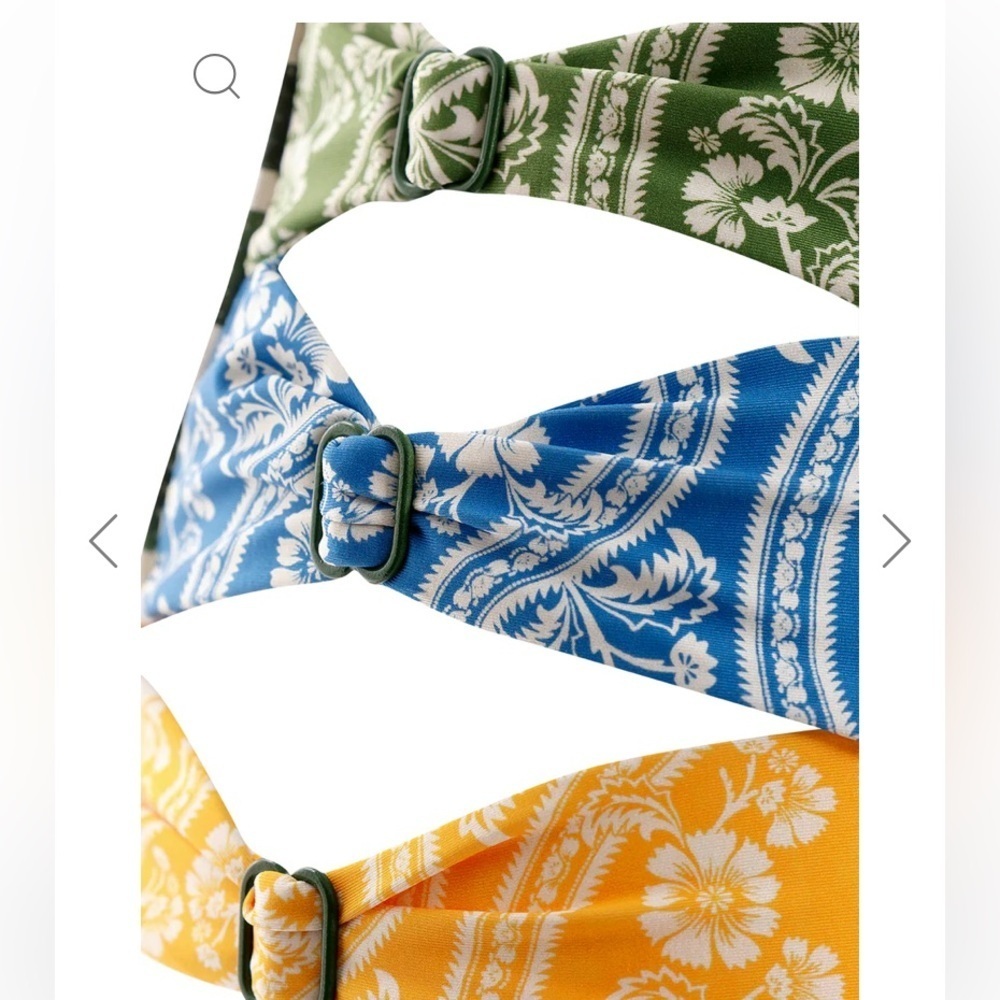 New! Agua Bendita Willa Cut-out Bikini Bottom high waisted bandana 24298 - Picture 5 of 12